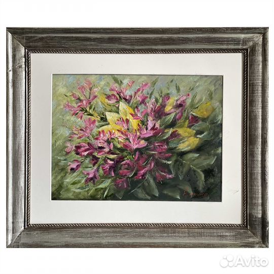 Картина маслом на холсте цветы