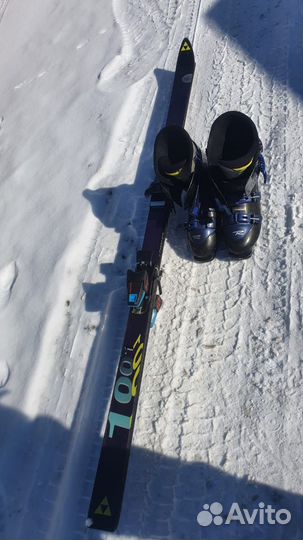 Горные лыжи Fischer с ботинками (р.42/43)