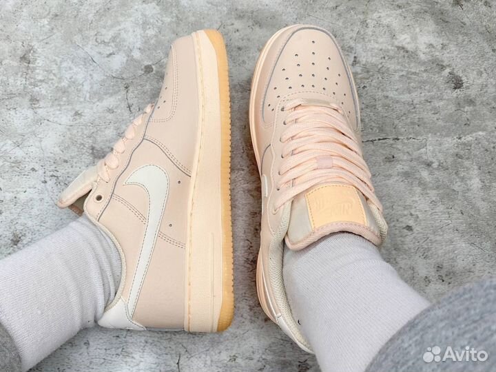 Кеды Nike Air Force peach