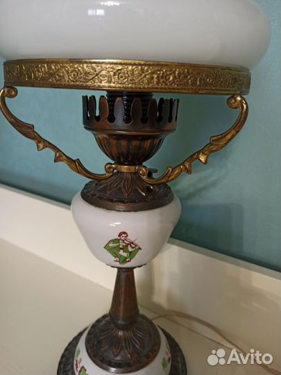 Керосиновая лампа СССР скрипач