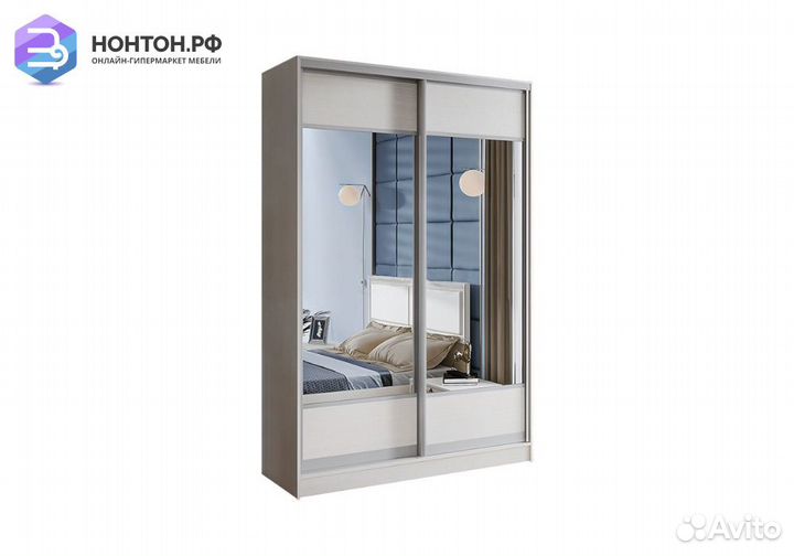 Шкаф-купе Тринити-9 сандал светлый