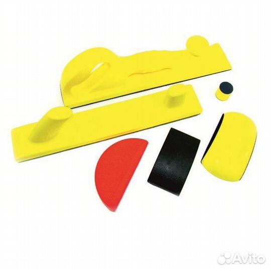 Набор шлифков 6 предметов для кузов.работ, в кейсе