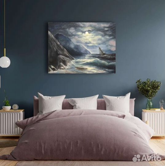 Картина маслом морской пейзаж