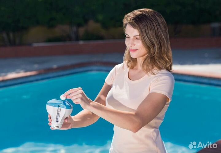 29043 Поплавок-дозатор с термометром для химии в т