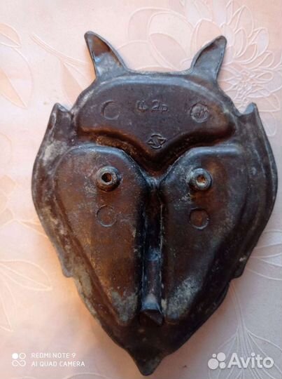 Пепельницы СССР: Черт(бронза), Петушок (художестве