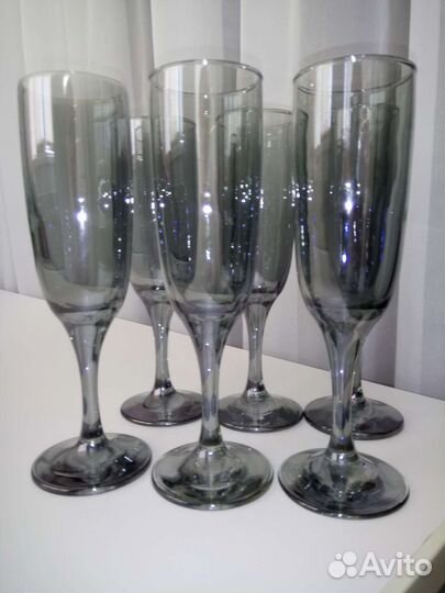 Винтажный набор фужеров