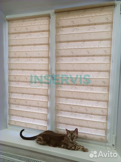 Рулонные шторы день -ночь