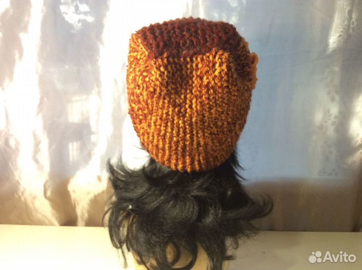 Роскошная шапочка ручной работы, р 55-57, арт 282
