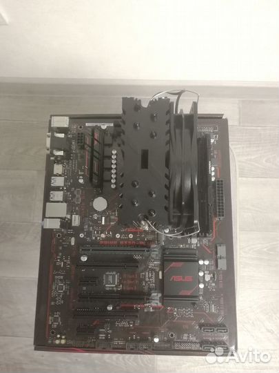 Комплект AMD Ryzen 5 1600 + Asus b350 Plus + Кулер