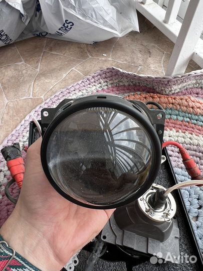 Бигалогеновые линзы 2 шт Hella 3R + блоки розжига