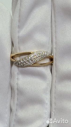 Золотое кольцо с камнем 16,5р