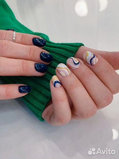 Маникюр наращивание