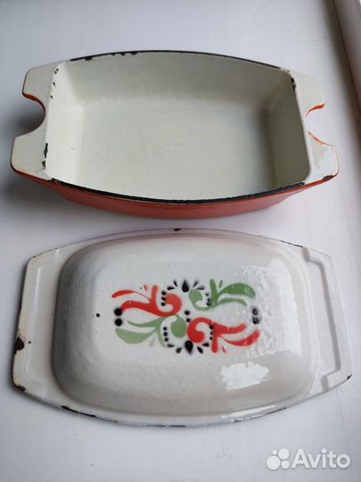 Чугунная форма с крышкой для запекания