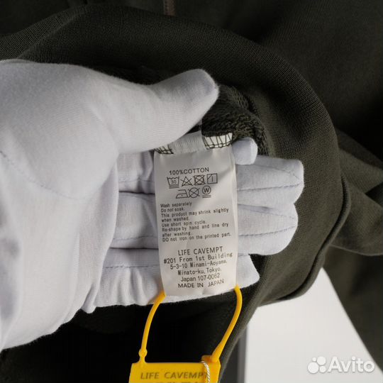 Худи cavempt серое, базовое, погруженное