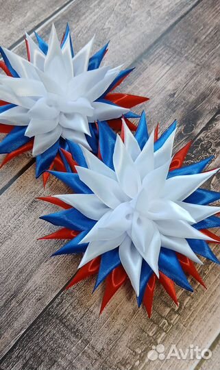 Пошив резинок для волос в стиле канзаши