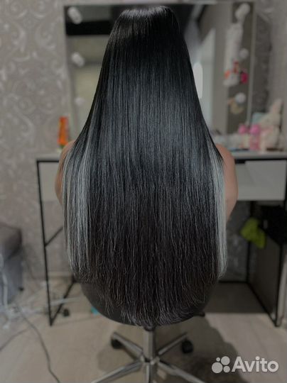 Волосы славянка 50/60/70/80см темные