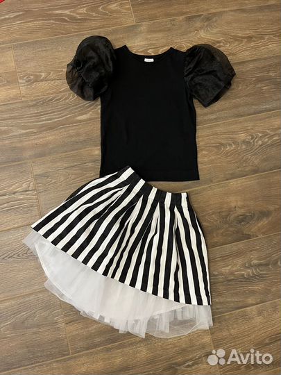 Блузка Zara+юбка 116-128