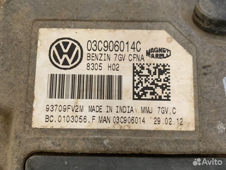 Эбу двигателя Volkswagen Polo 1.6 АКПП CFN