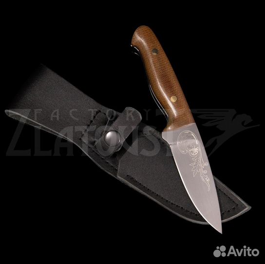 Нож рыбалки с гравировкой 