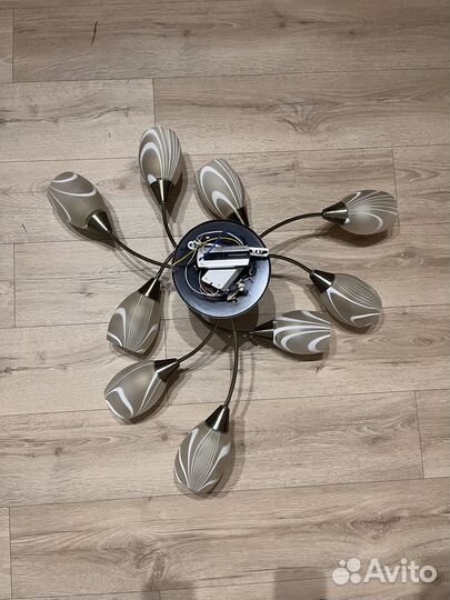 Люстра 9 рожков (б/у)