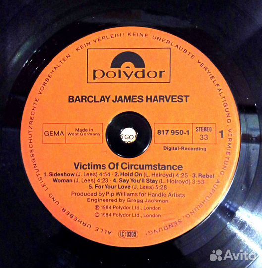 Виниловые пластинки Barclay James Harvest