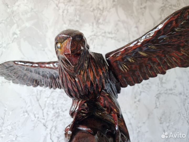 Орел из дерева ручная работа СССР