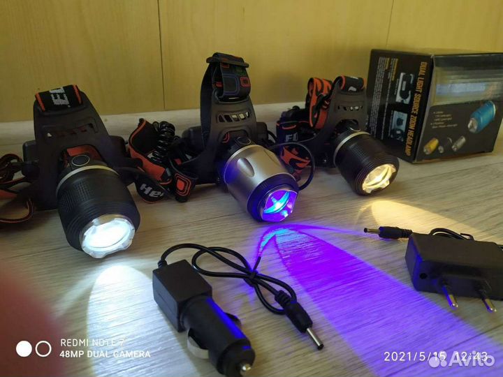 Фонарь налобный Новый для охоты - рыбалки