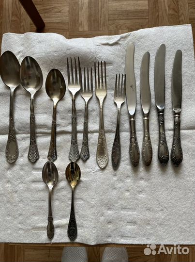Столовые приборы, мельхиор СССР