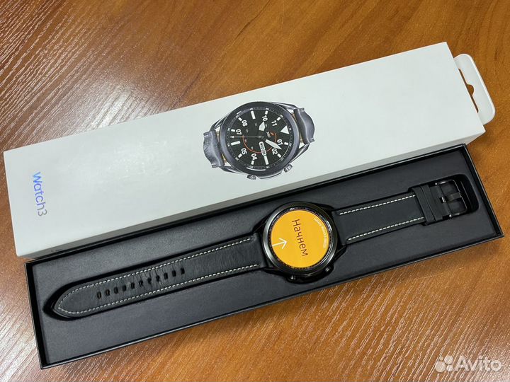 Часы Samsung Galaxy Watch 3 45mm black отл.сост