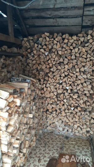 Дрова колотые. Берёза подсушенная