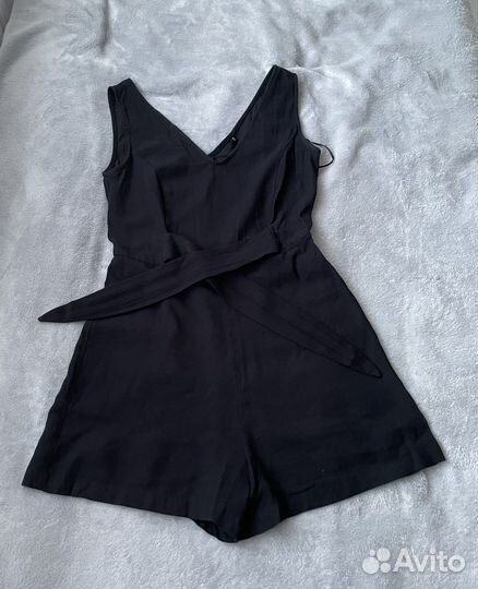 Черный летний комбинезон befree