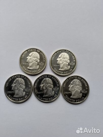 Квотеры США. Серебро