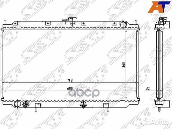 Радиатор Nissan AD 99-02 / Primera 95-02 / Sunn