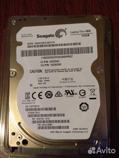 Жесткий диск HDD Seagate ST500LT012 500 гб