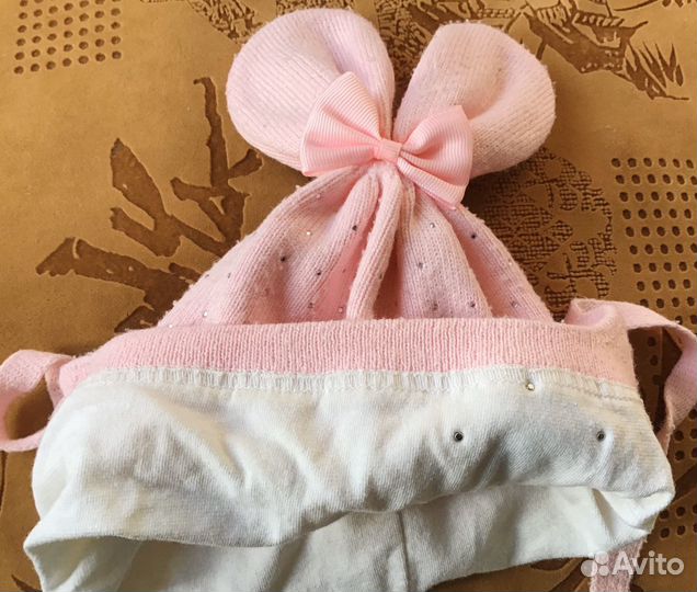 Шапочка для девочки / 0-8 мес