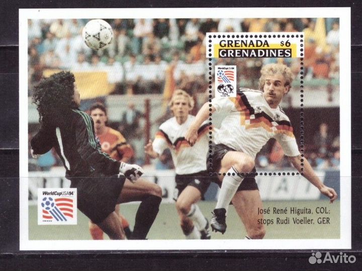 Гренада Гренадины, 1994. Футбол, чм-1994 (блок) (0