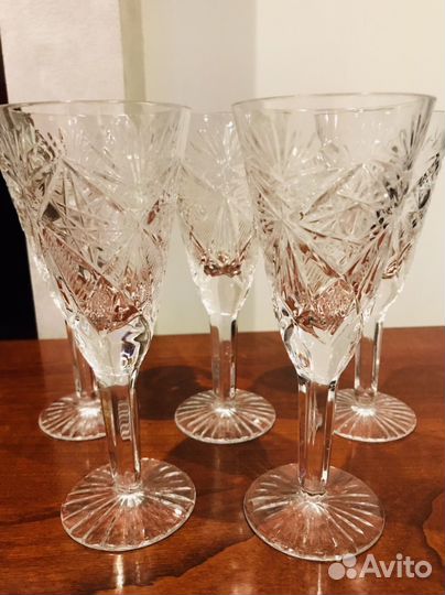 Хрустальные фужеры СССР