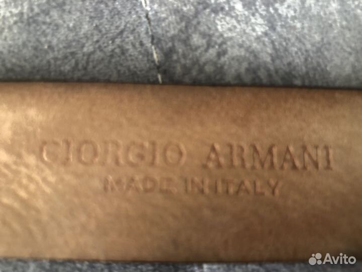 Ремень Armani оригинал коричневый Италия