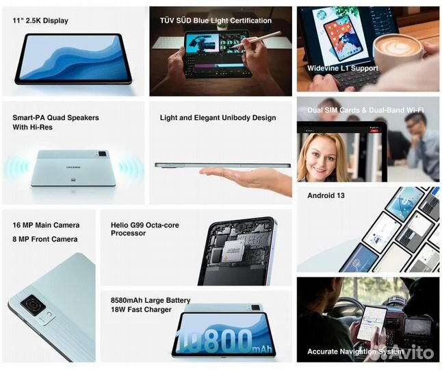 Планшет Doogee T30 Ultra 12/256Gb 11