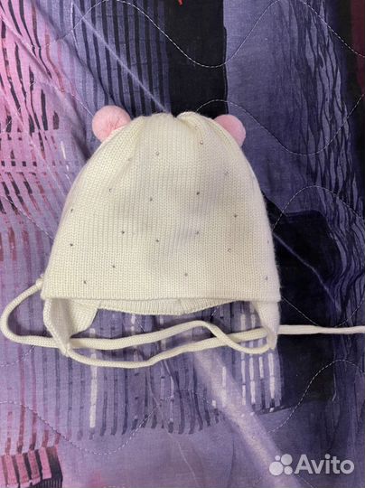 Шапка для девочки зимняя