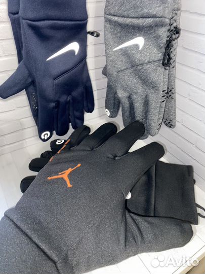 Перчатки зимние прорезиненные рефлектив Nike Drill