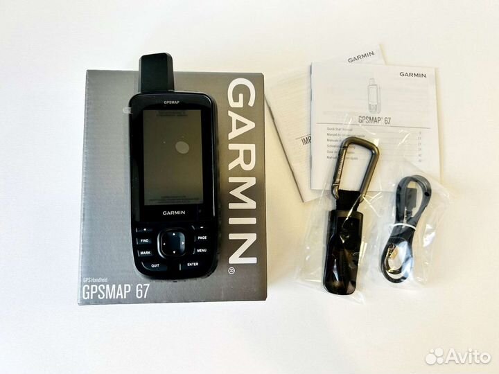 Навигатор Garmin gpsmap 67 новый, с картой России