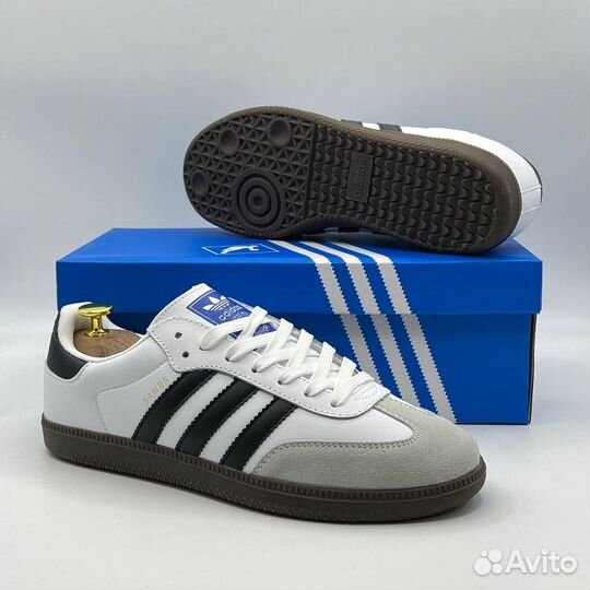 Кроссовки Adidas Samba белые унисекс