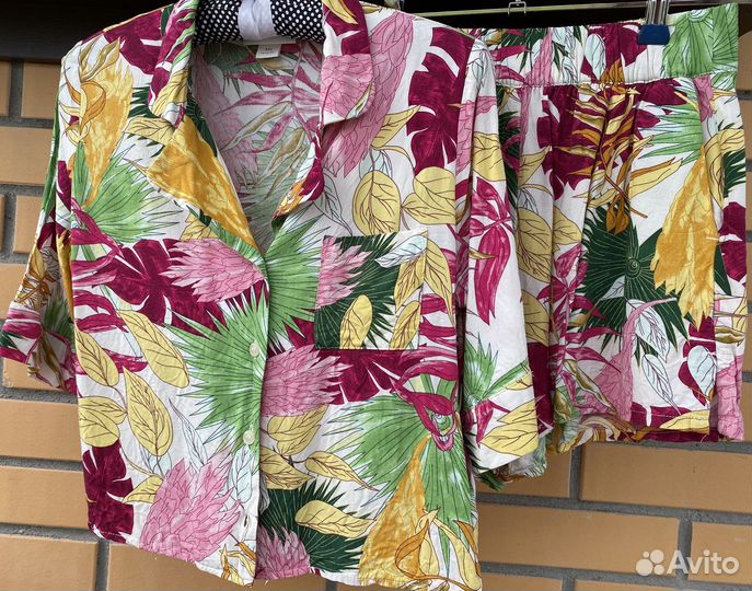 Летний костюм monki с цветочным принтом