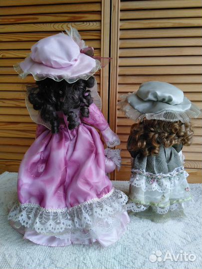 Куклы фарфоровые 30 и 40 см под реставрацию