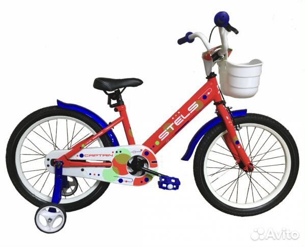 Велосипед 18д. Stels Captain, неоновый-красный
