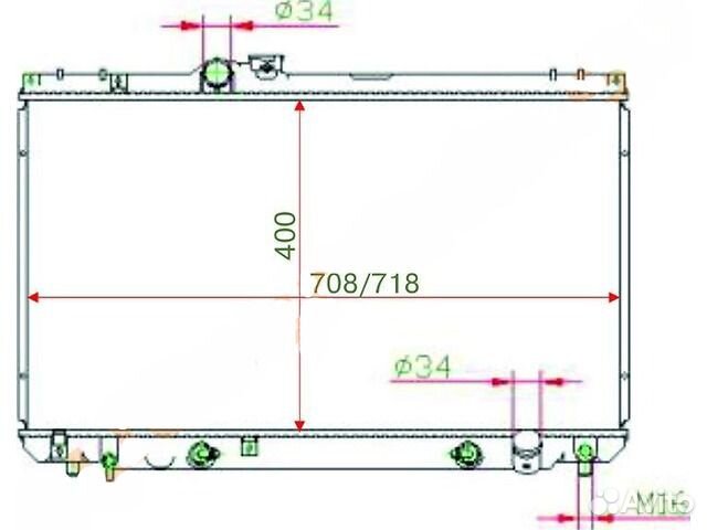 Радиатор охлаждения AT Mark 2 Chaser Cresta