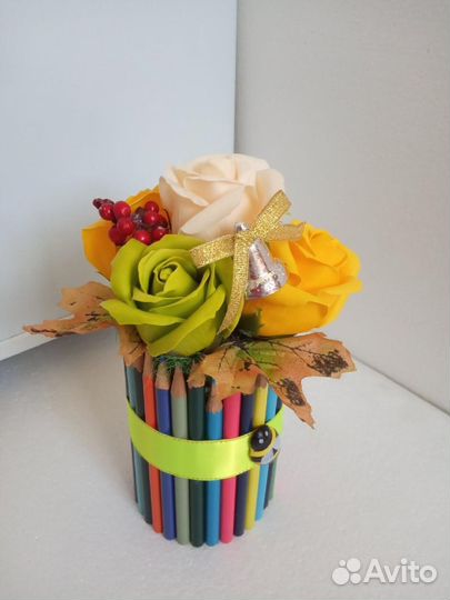 Букет из мыльных цветов