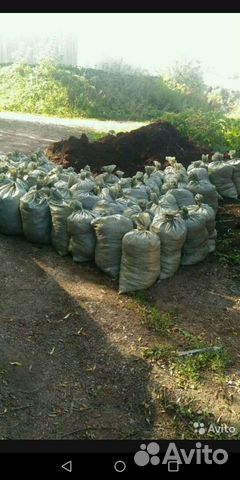 Перегной в мешках
