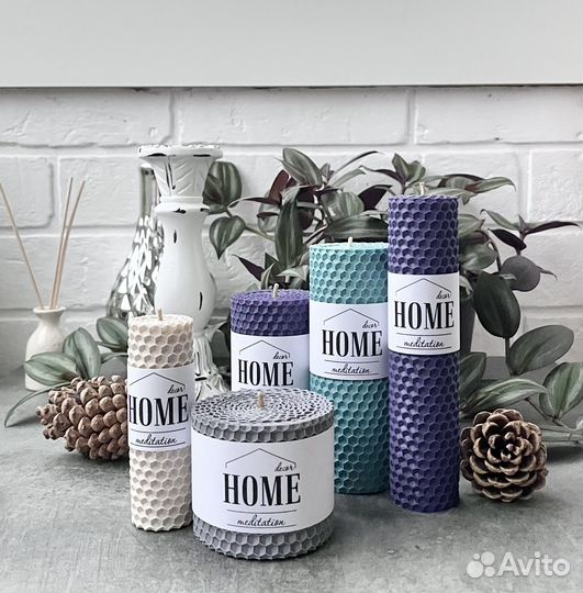 Подарок на новоселье свечи из вощины